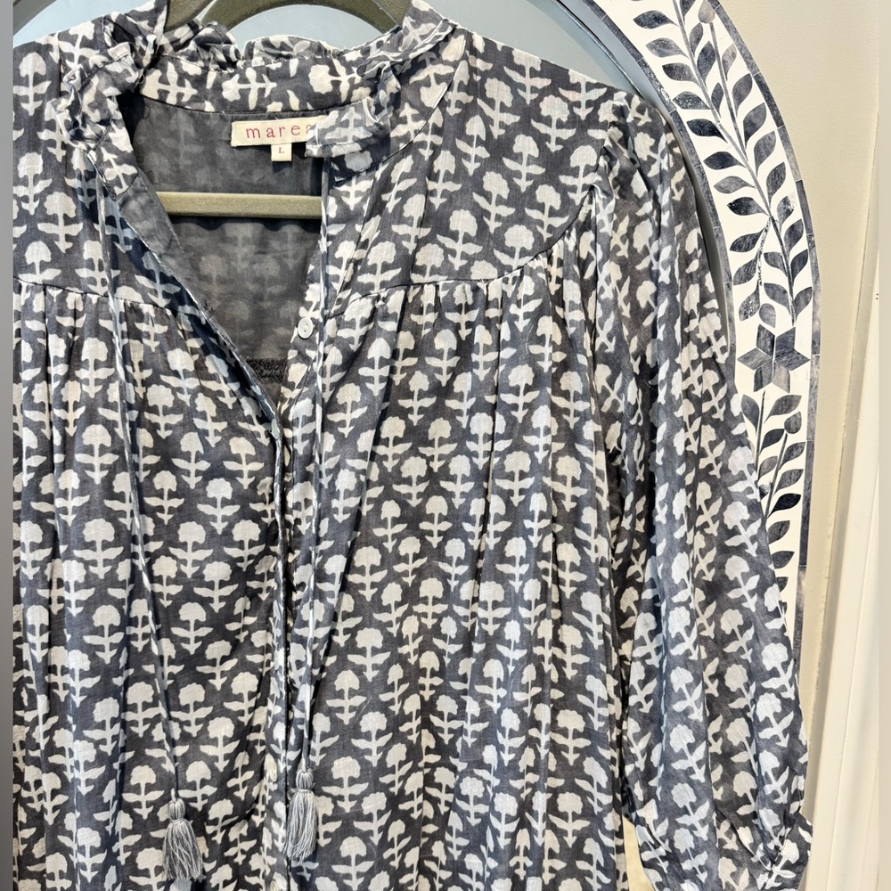 Marea Block Print Dress NWOT size Large